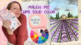 So #male ich mit den Himi Solid Watercolor Farben im neuen Blah Blah Journal 📔