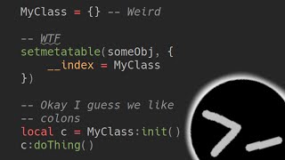 Lua is kinda weird