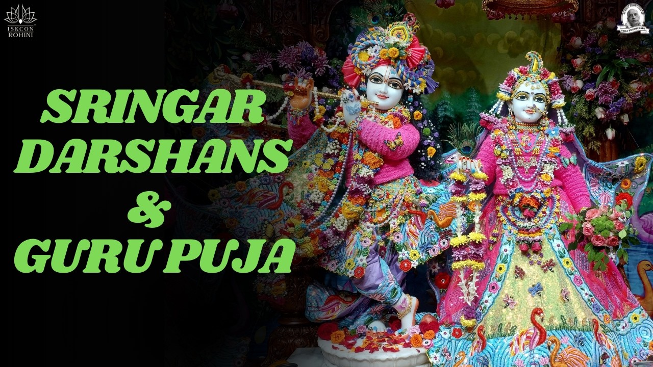 Sringar aarti & GURU PUJA  -- 06th March 2026#iskconrohiniofficial
