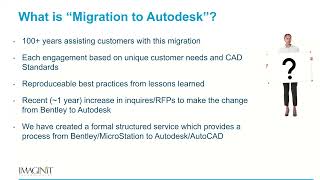 Making the Move from Bentley to Autodesk
