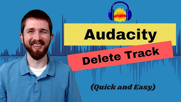How to DELETE A TRACK in Audacity, Remove a Section of Audio or Entire Track