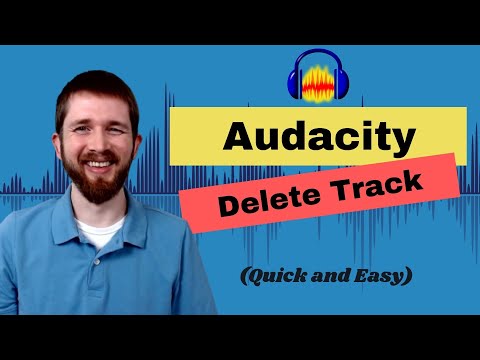 How to DELETE A TRACK in Audacity, Remove a Section of Audio or Entire Track