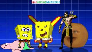 SpongeBob SquarePants And Patrick Star VS Scorpion And Annoying Orange In A MUGEN Match / Battle