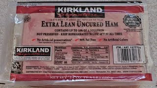 Costco Item Review Kirkland Signature Extra Lean Uncured Ham Sliced Slices Deli Meat Taste Test