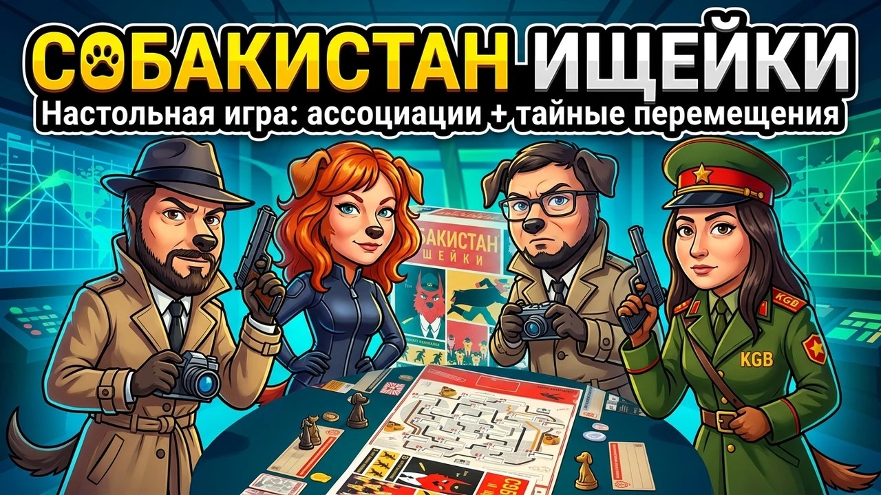 Настольная игра СОБАКИСТАН: ИЩЕЙКИ 🐾🕵️‍♂️ отзывы об игре, летсплей, обзор, играем!