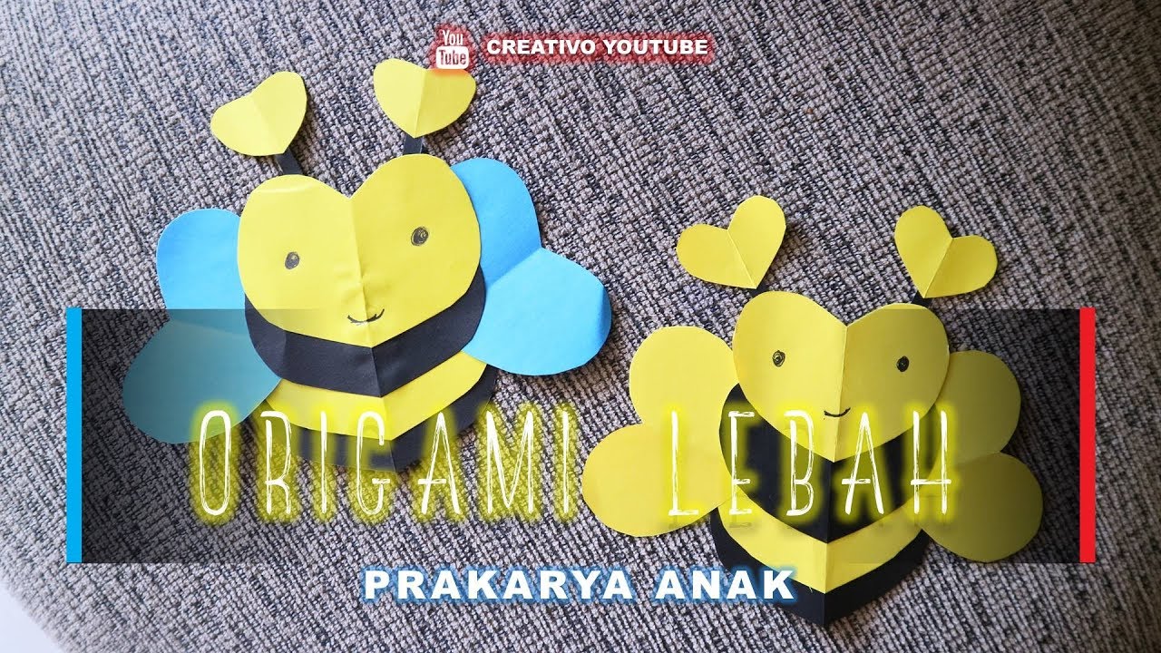 Cara Membuat Origami Lebah Dari Kertas