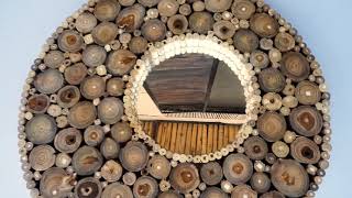 Wicked Mirrors Handmade Finn Round Teak Wood Wall Mirror (Multiple Sizes)