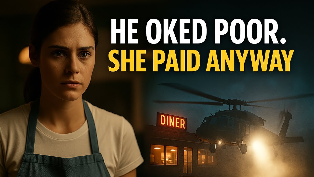 She Paid $8 for His Meal — Then a Military Helicopter Landed Behind Her Diner | Touching Stories