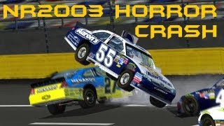 NR2003 Horror Crash Charlotte 2012