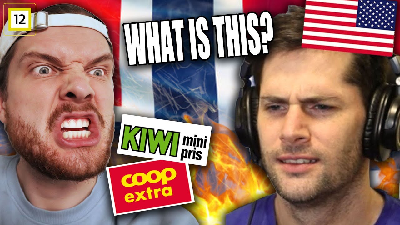 Norwegian Guy Reaction To American Guy Reacting To Groceries In Norway Vs America