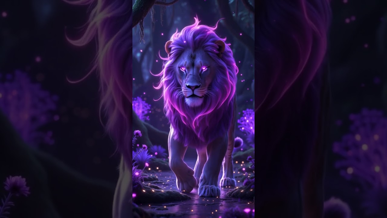Mystic Roar – The Epic Purple Lion Awakens