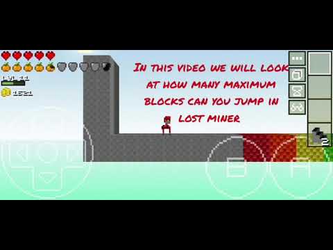 Lost miner longest block jump distance || 7 or 8 blocks ??