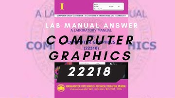 COMPUTER GRAPHICS 22318 | Lab Manual Answers | Practical 1