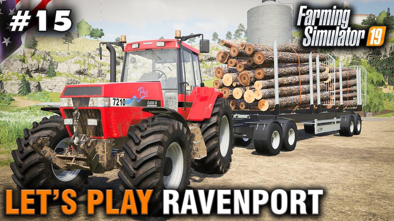 Let's Play Farming Simulator 19 Ravenport #15 Selling Logs & Expanding The Farm