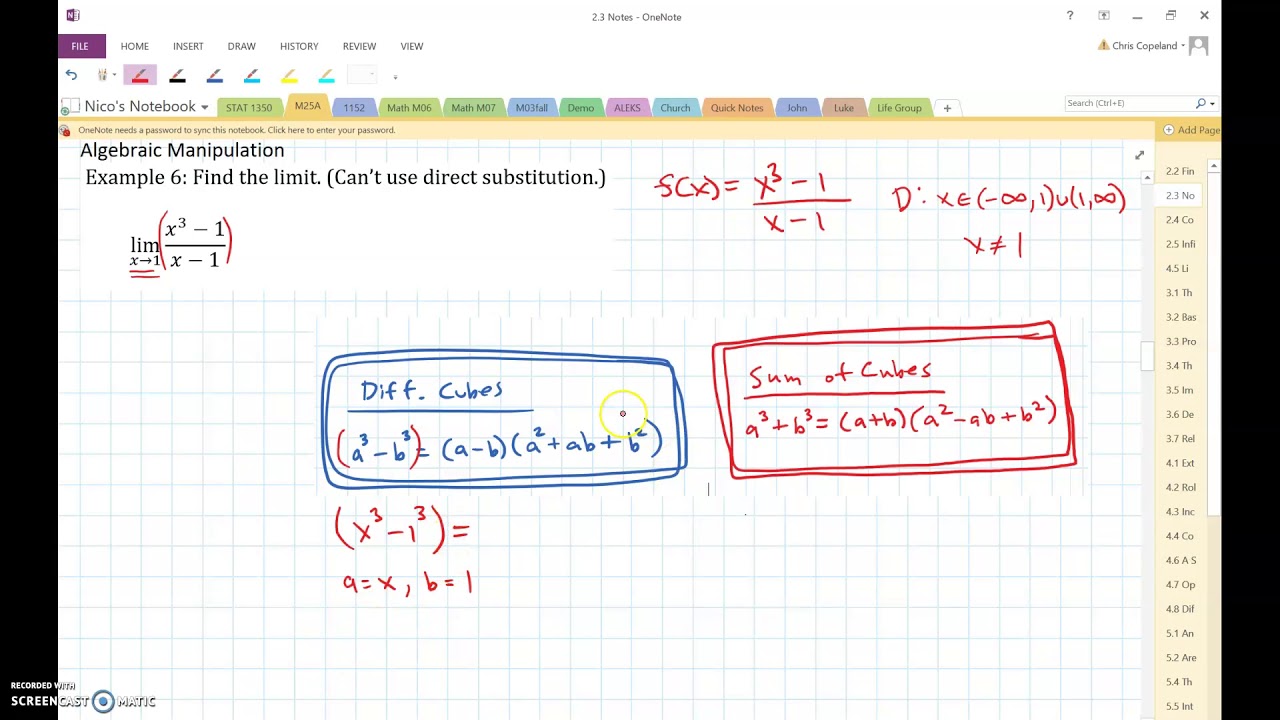 Notes 2.3 Example 6 - YouTube