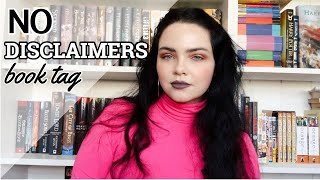 NO DISCLAIMERS BOOK TAG ❌🙅🏻‍♀️‼️