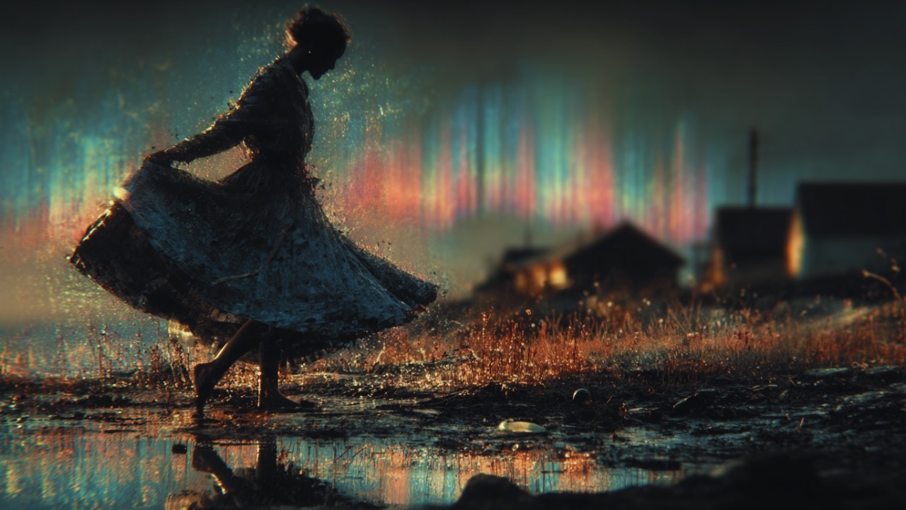 Twirling with the Northern Lights | AI Dance Video 4K