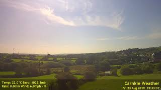 Carnkie Weather Timelapse - 23rd August 2019