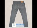 Levi’s Premium 512 Slim Taper Jeans W36 L32 Grey Mens
