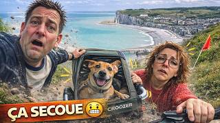 On a secoué le chien… pour ÇA 😱 (vue de fou au Tréport)Road Trip Bretagne #7