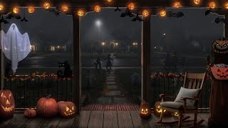 Halloween Trick or Treat Night from Cozy Veranda Ambience | Wind, Leaves, Crows, Owls, Spooky Sounds