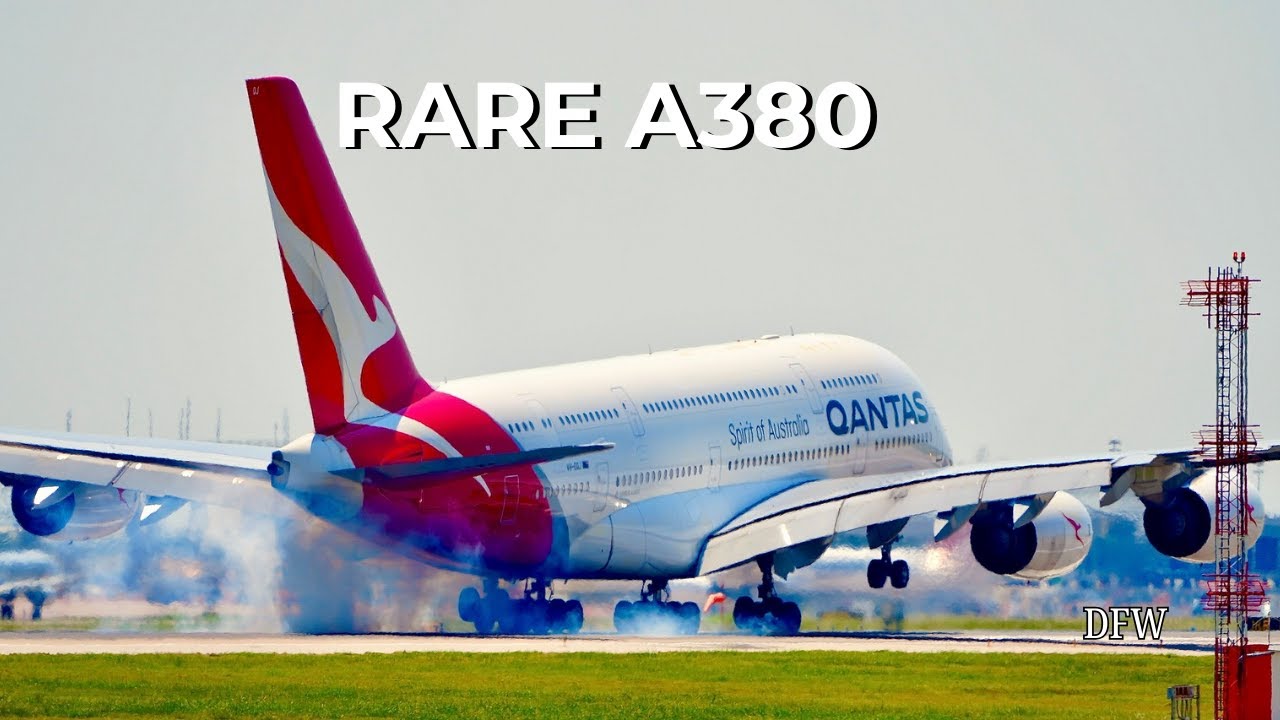 RARE Heavy Jets at DFW ✈️ Qantas A380, 747 Cargo & 787 Dreamliner