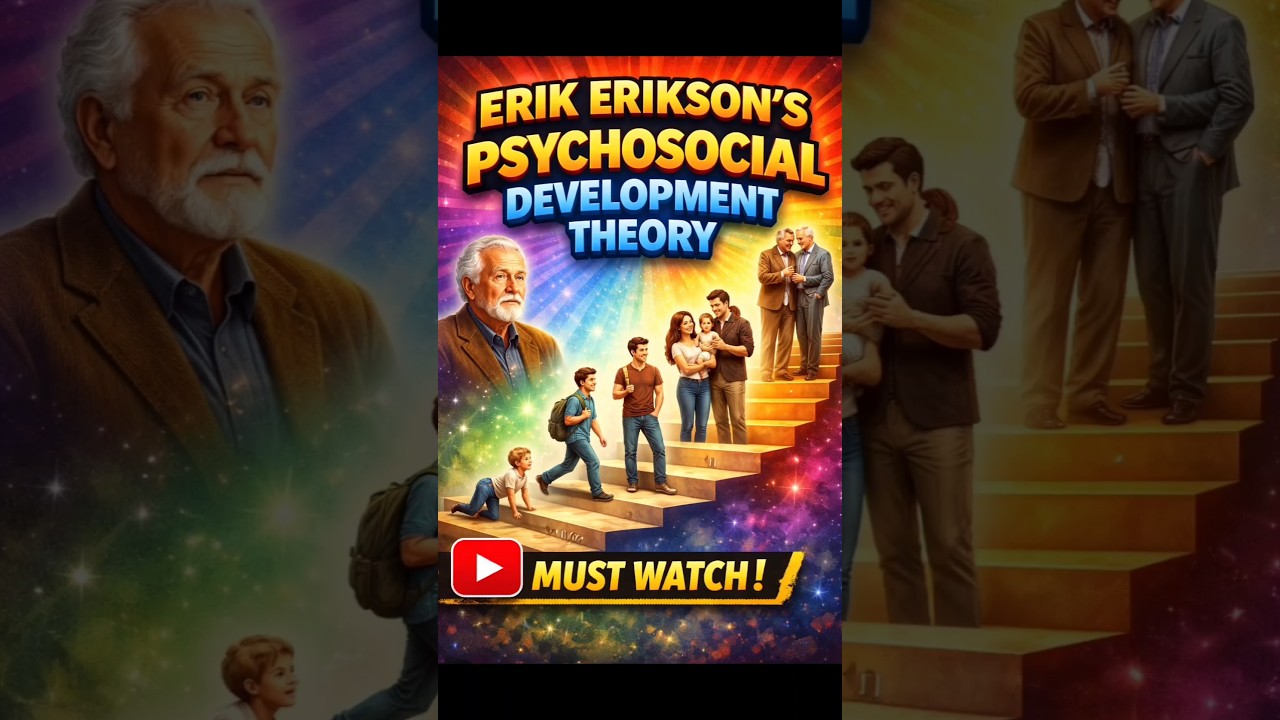 Erikson psychosocial development theory in 60 second| cdp for CTET &HTET | cdp by pramila yadav