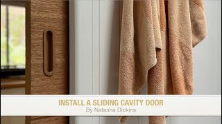 HOW TO DIY Install a Sliding Timber Door into a Wall Cavity by Natasha Dickins 131 views 8 days ago 1 minute, 31 seconds