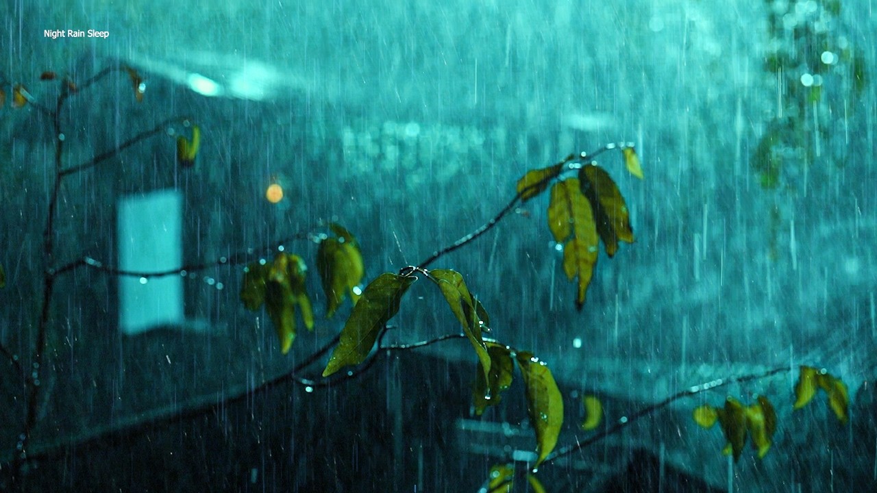 99% мгновенного глубокого сна под звуки грозы | Естественный сильный дождь в палатке и мощный гром