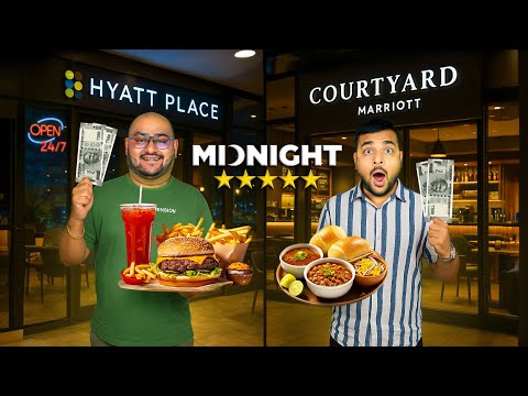 Midnight 5 Star Hotel's Cafe Food Experience | Hyatt Vs Marriott | Viwa Food World