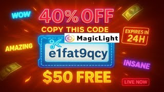 MagicLight AI Coupon Code 2025 | 40% OFF Promo Code + Invitation Code (100% WORKING)