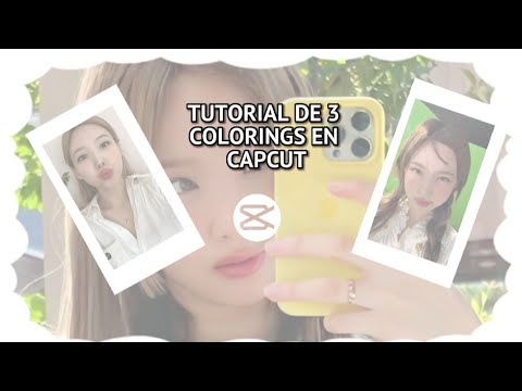TUTORIAL DE 3 COLORINGS EN CAPCUT ♡