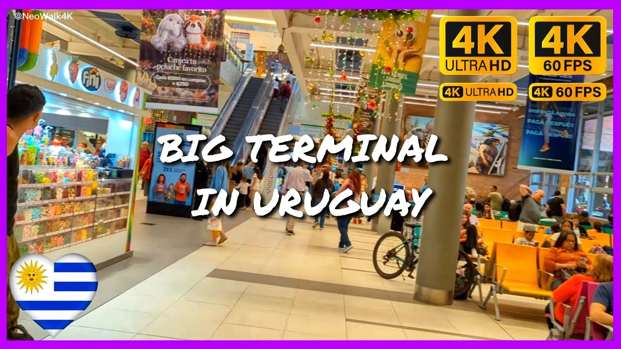 🇺🇾TERMINAL 3 CRUCES Montevideo Uruguay Walk Tour 4K