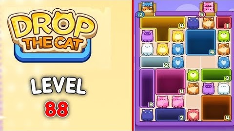 Drop the Cat level 88 walkthrough solution 