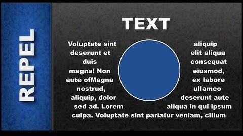 Web Design Tutorials for Xara Web Designer 7 Premium - Repelling Text Lesson 17