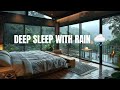 ⛈️ Rain and Thunder for Sleeping | Dark Cozy Bedroom Storm Ambience for Relaxation