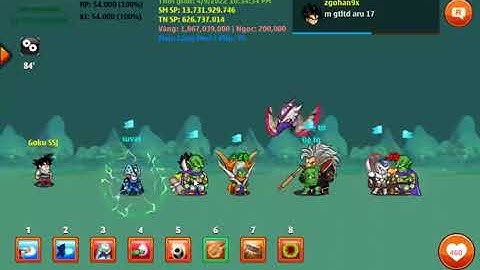 Ngọc Rồng Sao[Share mod nro blue]APK Full chức năng, Update_ auto nhặt bí kiếp