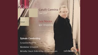 Catulli Carmina: Actus II: Jucundum, mea vita (Chorus, Soprano)