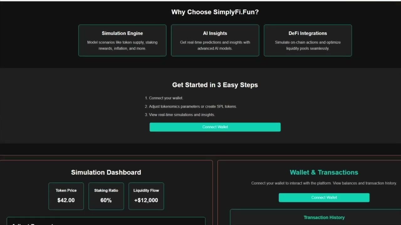 SimplyFi.Fun: Revolutionizing DeFi with AI-Powered Tokenomics and Liquidity Management
