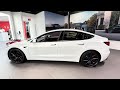 2025 Tesla Model 3 Performance Exterior Visual Walkaround | Pearl White Multicoat Color