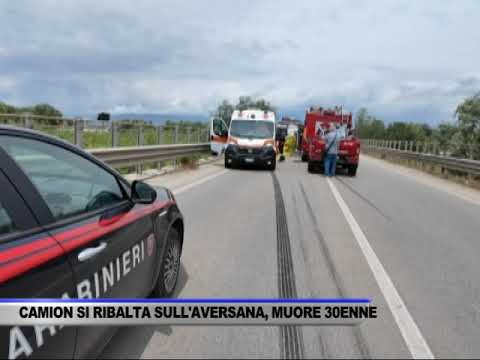 Video CAMION SI RIBALTA SULLAVERSANA, MUORE 30ENNE - SERVIZIO TG DEL 03/06/2026
