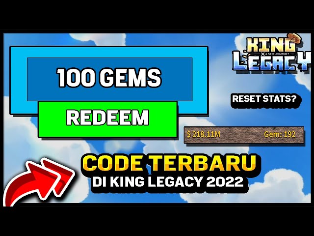 🔴 Code Redeem King Legacy Terbaru