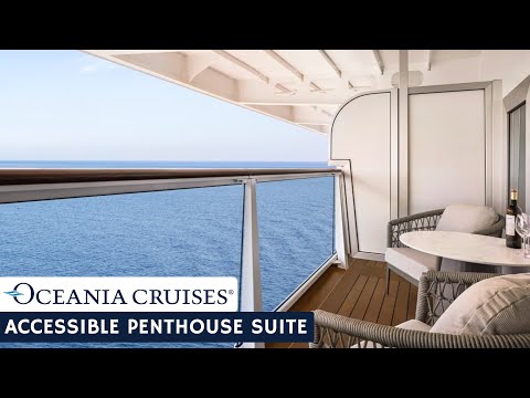 Oceania Allura Accessible Penthouse Suite walkthrough tour