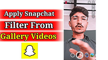 how to send gallery video from Snapchat/apply Snapchat filter gallery videos