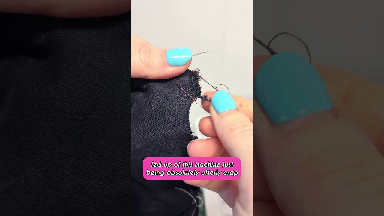 When you try to sew for a few mins a day but your machine hates you