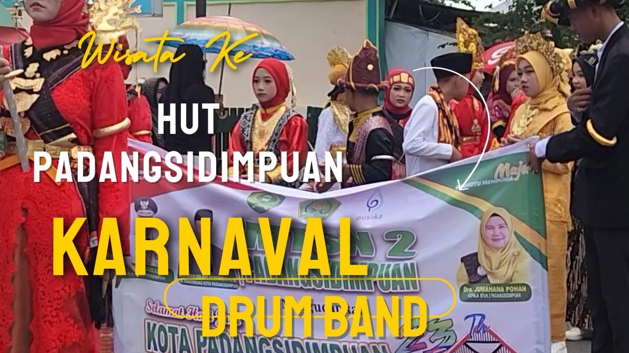 Kemeriahan Karnaval HUT Pemko Padangsidimpuan. Meriah
