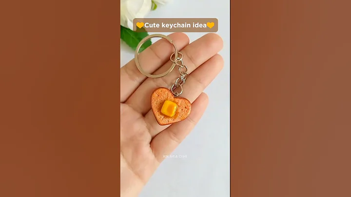 🍬🤗🍬#cute #diy keychain 💓🍞💓 #ideas #craft #shorts #mini #clay #art