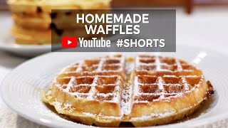 Restaurant Style Waffles #Shorts | Homemade Waffles Recipe