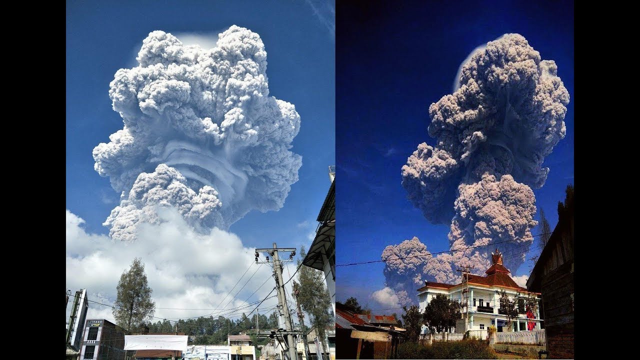 News  In Indonesia, the eruption of the volcano Sinabung