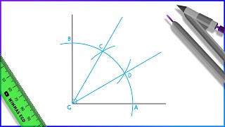 How to divide a 90 degree angle into 3 equal parts. Profile